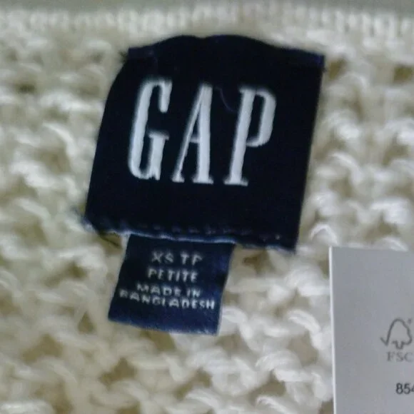 GAP Crochet Cardigan, Cotton Cream Colour, New - Picture 8 of 11